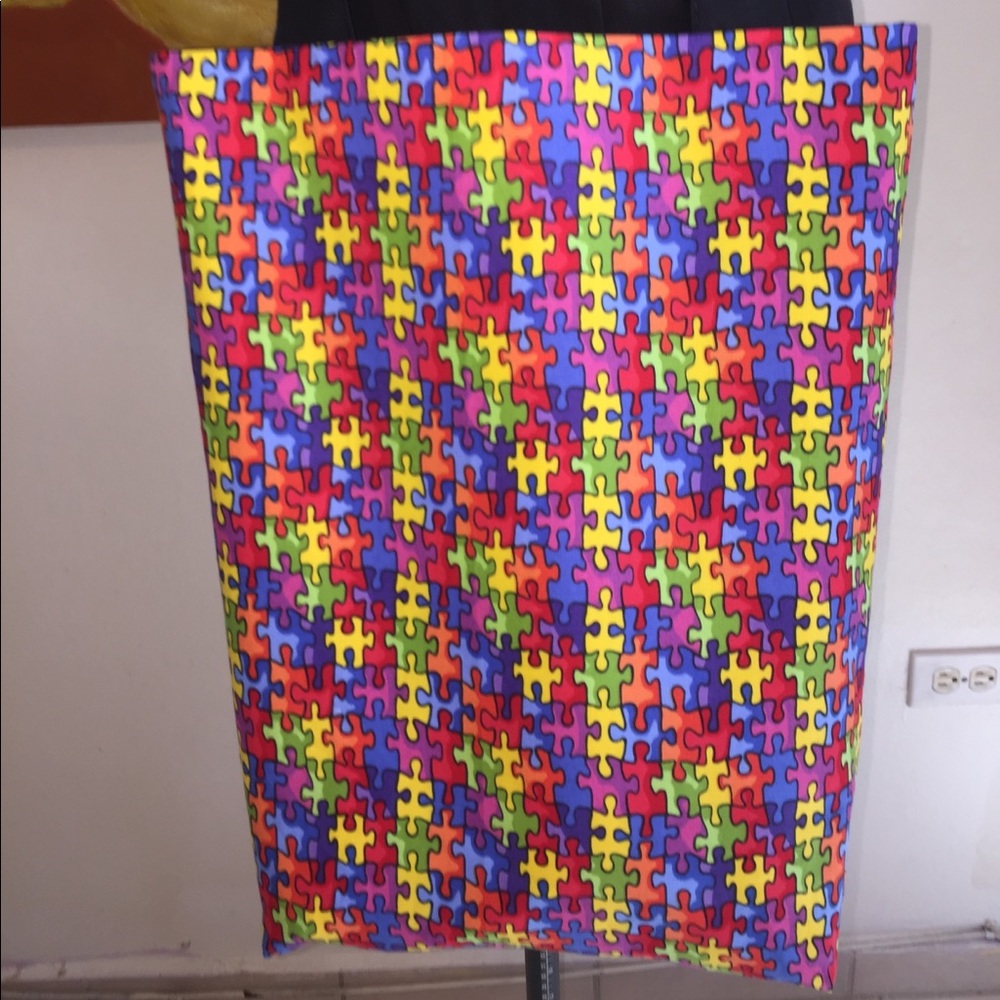 Autism print tote bag